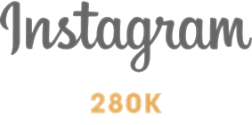 Instagram logo with 280K followers indicator