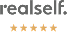 Realself logo with five gold stars rating