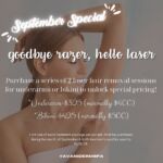 ⚡️SEPTEMBER SPECIAL⚡️

Laser season is upon us!! Don’t miss out on our September special for laser hair removal! 

Purchase a series of 2 laser hair removal sessions for underarms or bikini to take advantage! 

🌸Underarms- $325 (normally $400)
🌸Bikini- $425 (normally $500)

***Limit one of each treatment package per patient. Must be purchased during the month of September and both treatments must be used by 10/31/23.

To Schedule:
call/text ➡️ 314-991-5438
email ➡️ spa@nayak.net
